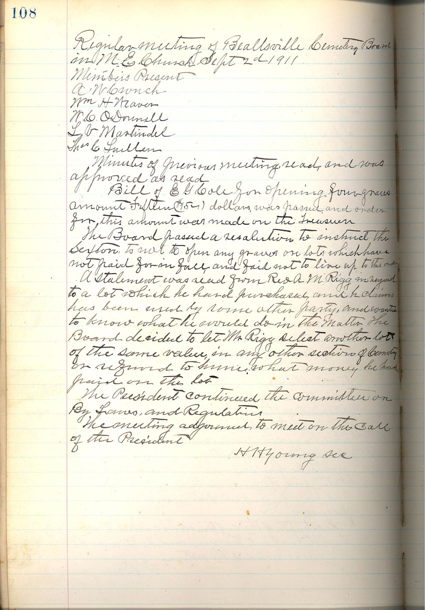 minute book
